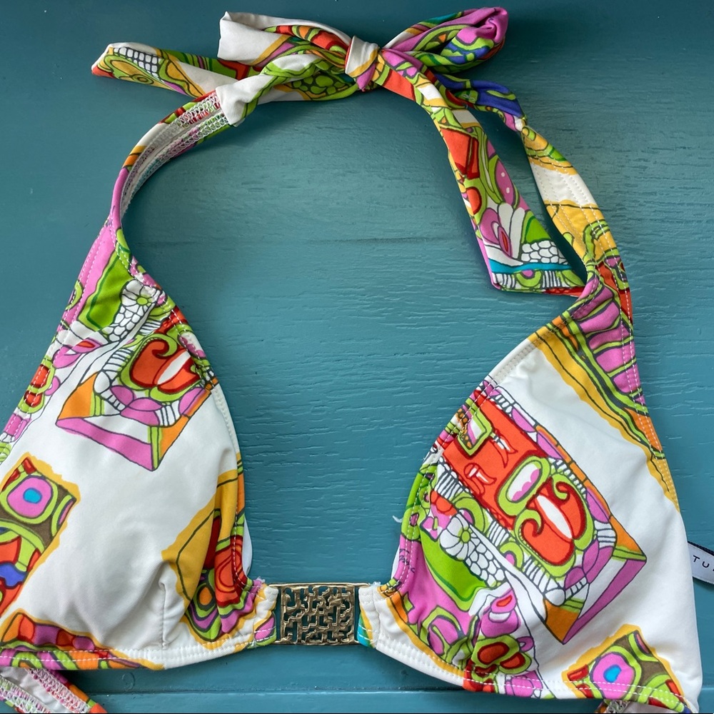 Gently used Trina Turk halter bikini top